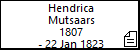 Hendrica Mutsaars